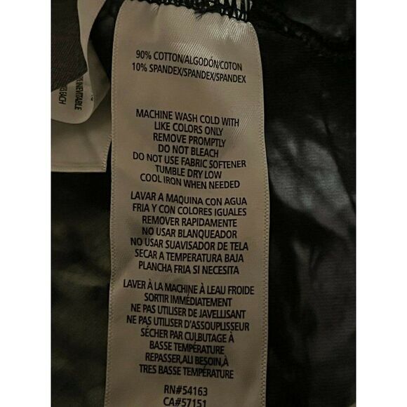 Calvin Klein Performance Oslo Black Tie Dye Racerback Crop Top Women's XS NWT - Picture 5 of 8